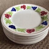 Series of 8 dessert plates