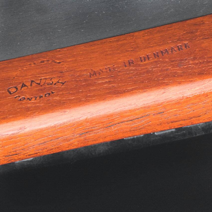 Suite de 6 chaises "Pierre". Palissandre. Niels Koefoed. Danemark, 60s