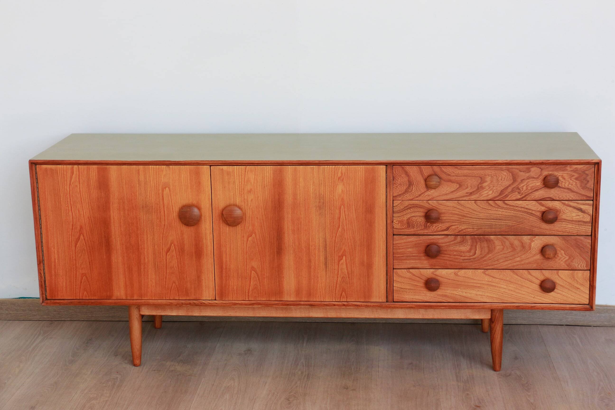 English Sideboard - Solid Elm - 1960