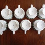 Service 8 cups "Rosette Taïga" Tapio Wirkkala & Ute Schröder for Rosenthal, ca 1970