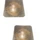 Mid Century Bubble Hustadt Appliques en verre cristal Ensemble de 2