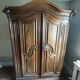Large Alsatian Louis XV wardrobe in solid walnut – 18th century