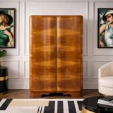 Art Deco wardrobe, Poland, circa 1940. After renovation