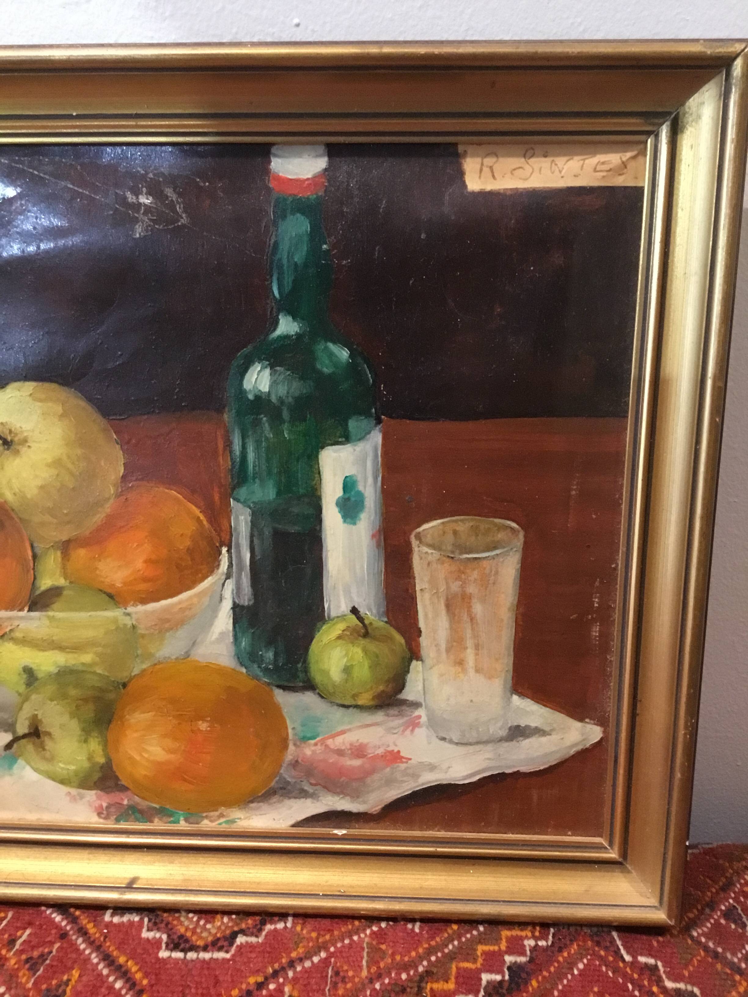 Oil painting by R. Sintes