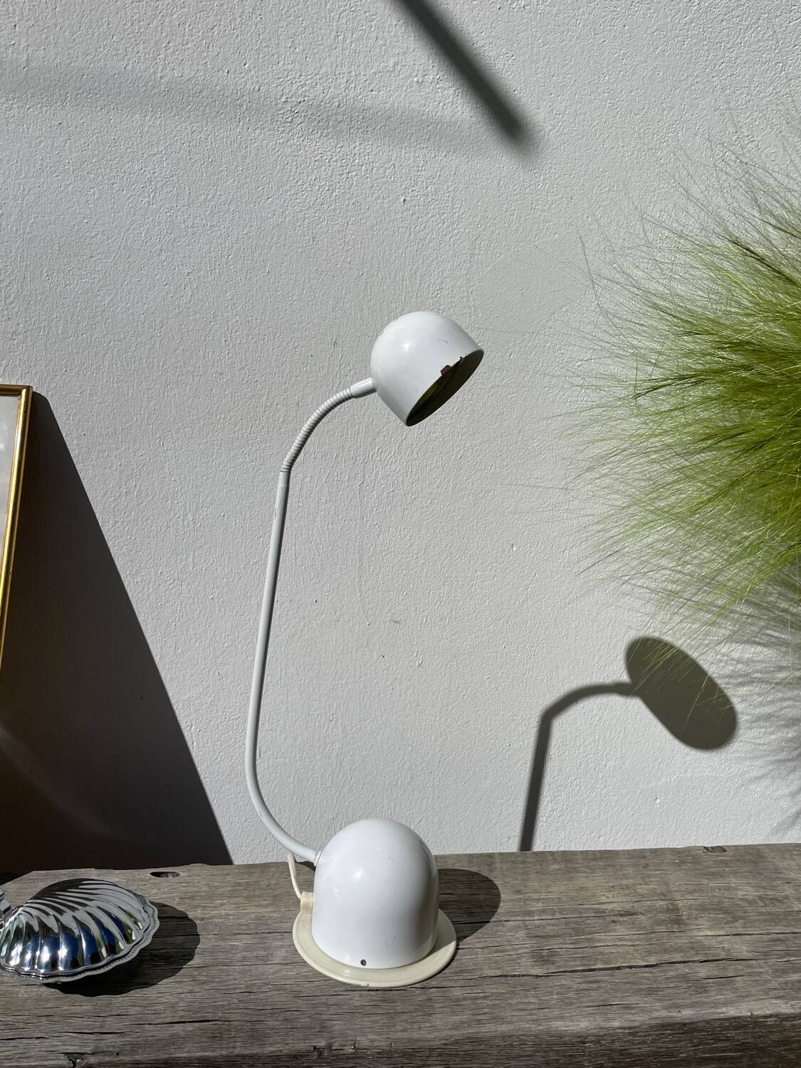 White metal lamp by Brama Italy
