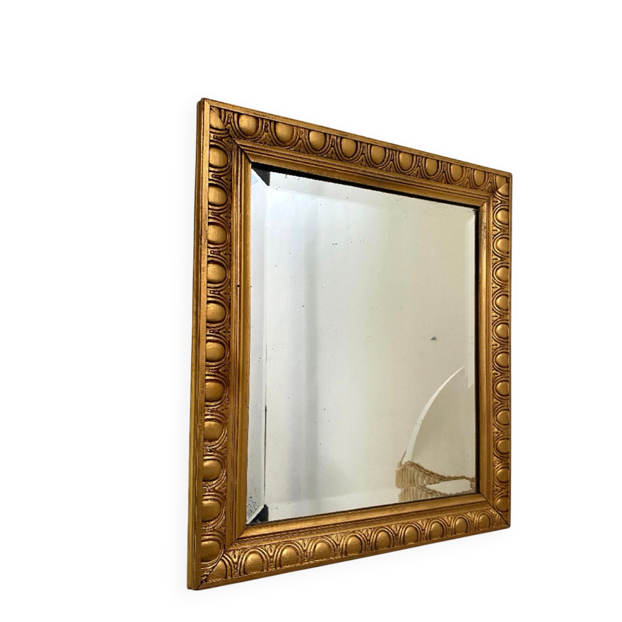 Magnificent antique mirror in neoclassical style.