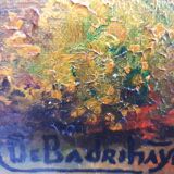 Old painting on canvas signed R. Debadrihaye