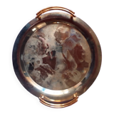 Silver metal tray