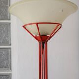 Lampadaire design italie 180cm tubulaire rouge