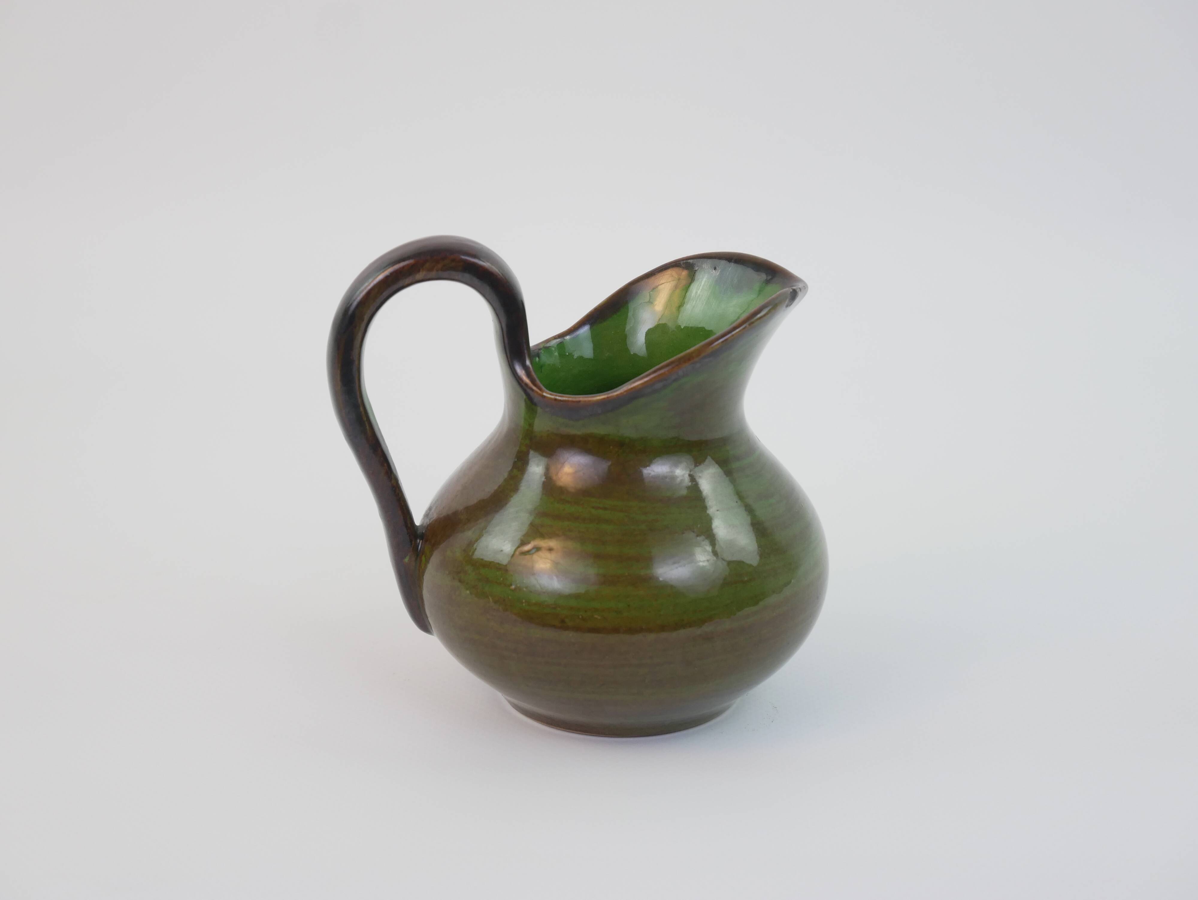 Petite verseuse / Saucière Saint Clément verte