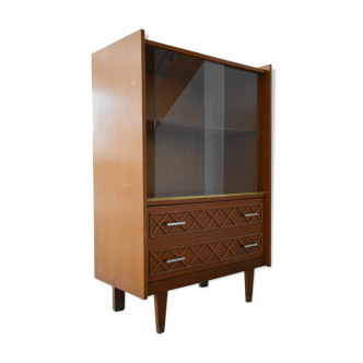 Bibliothèque vitrine scandinave années 60