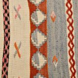 3x12 Pastel Tons Handwoven Pattern Kilim Rug, Rug For Hallway