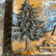 Carved wooden wall panel Black Forest Chalet mountain Switzerland Germany