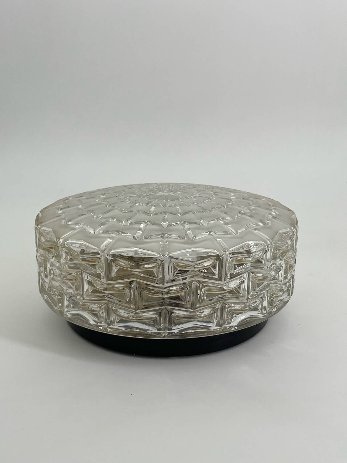 Glass ceiling light from the 60s