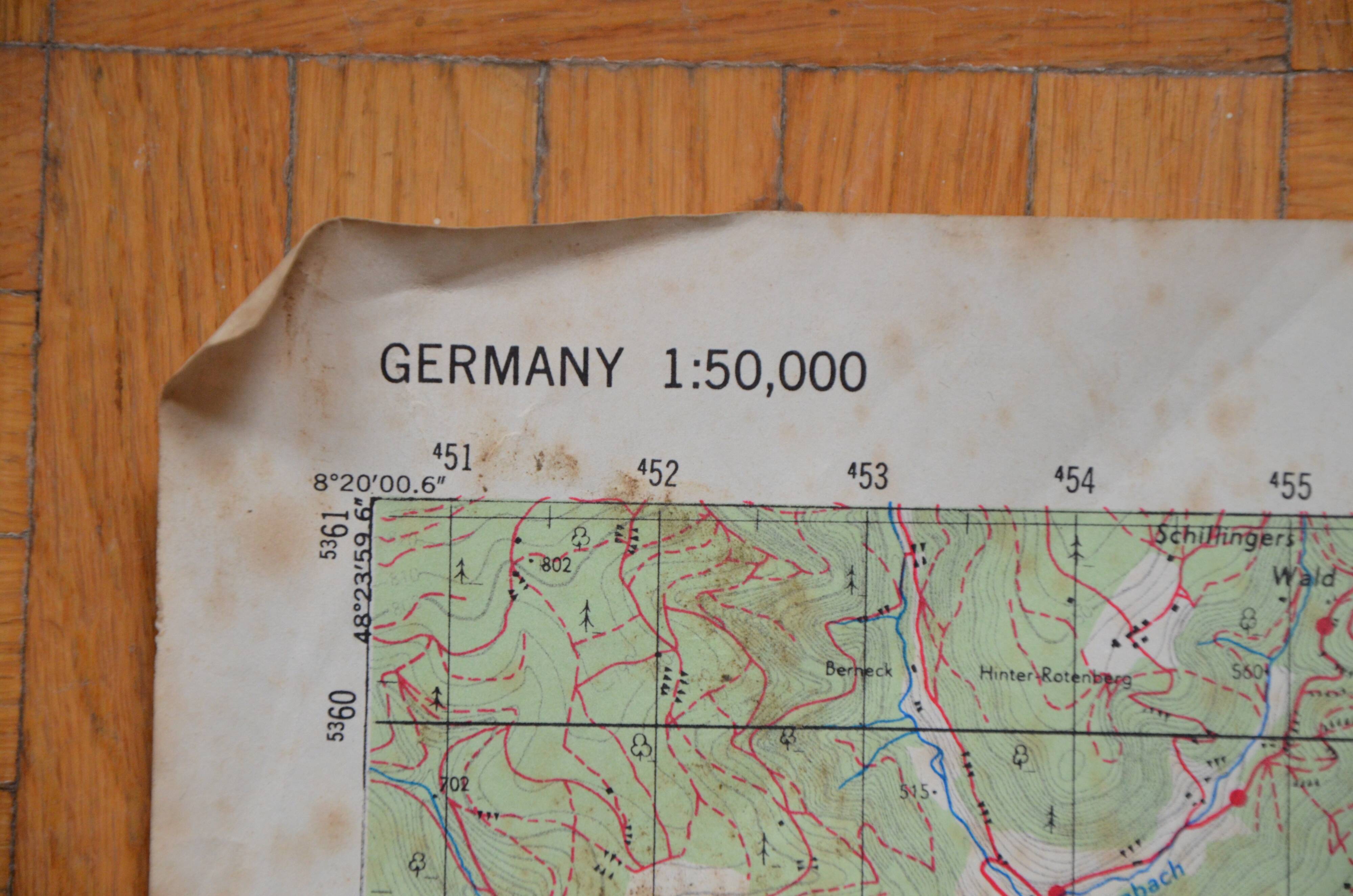 Vintage map of Rotweil Germany
