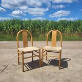 Set 2 Annig Sarian Thalia Italy beech papercord dining chair