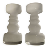 Pair of vintage opaline vases