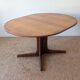 Scandinavian teak oval table from the 1960s, extendable up to 243 cm.