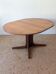 Scandinavian teak oval table from the 1960s, extendable up to 243 cm.