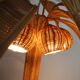 "Palm tree" floor lamp in rattan