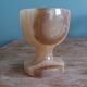Alabaster onyx egg cup