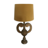 Lampe en bois doré