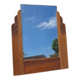 Art Deco mirror in carved wood