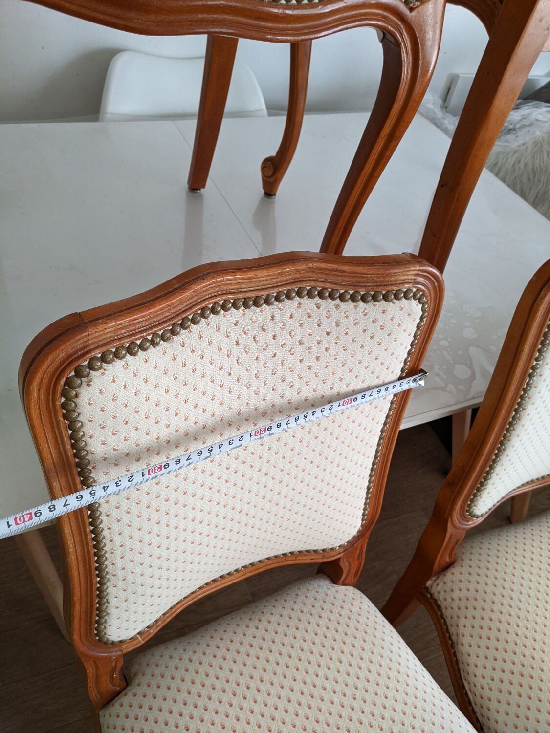 Lot de 4 Chaises Vintage Style Louis XV / Louis Philippe