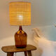 Lampe dame jeanne et rabane