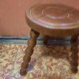 Wooden tripod stool