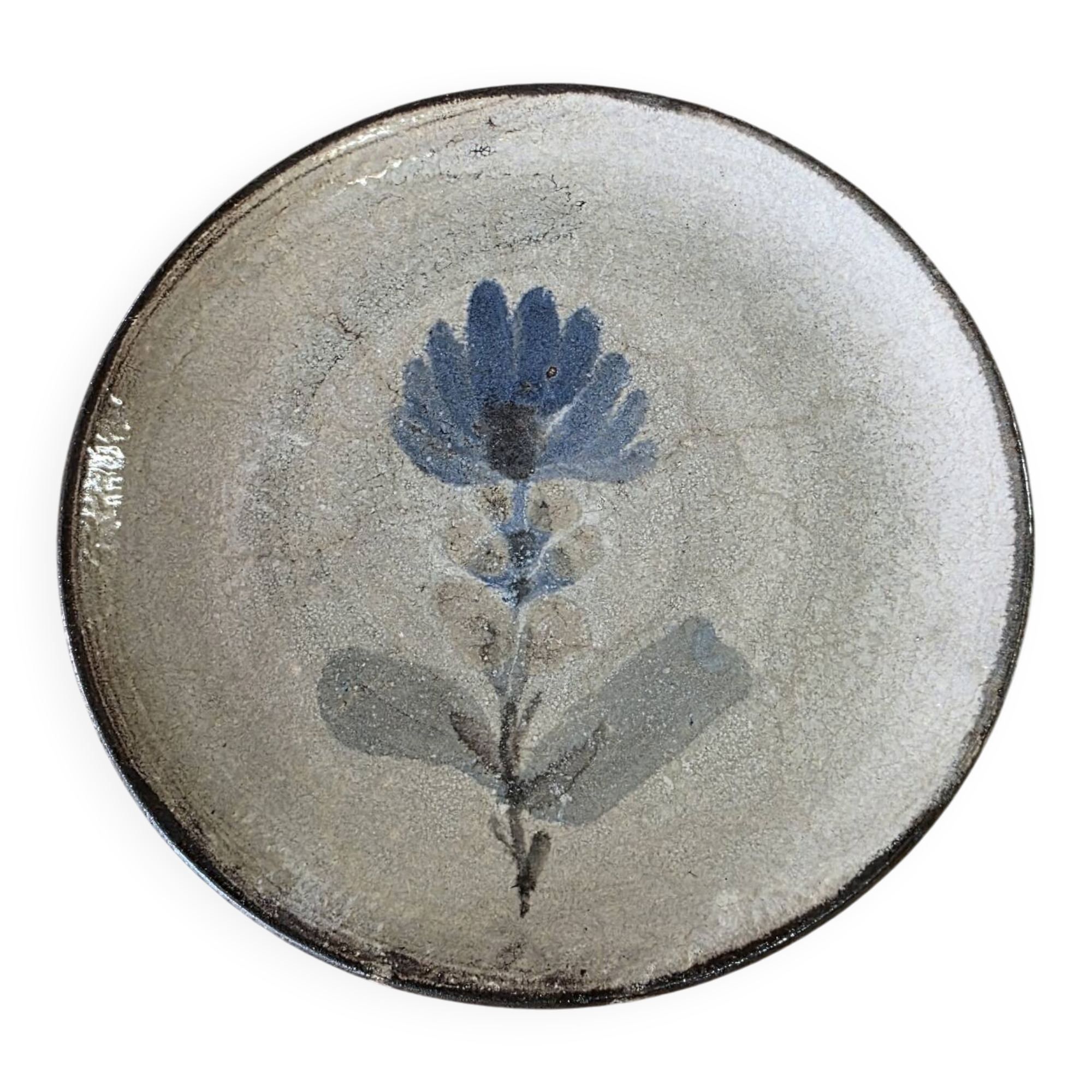 Ceramic plate Gustave Reynaud Le Mûrier Vallauris vintage
