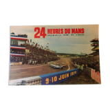 Affiche originale 24 Heures du Mans 1973 A. Delourmel