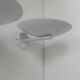 Pair of vintage wall lights, white lacquered metal, France 1970