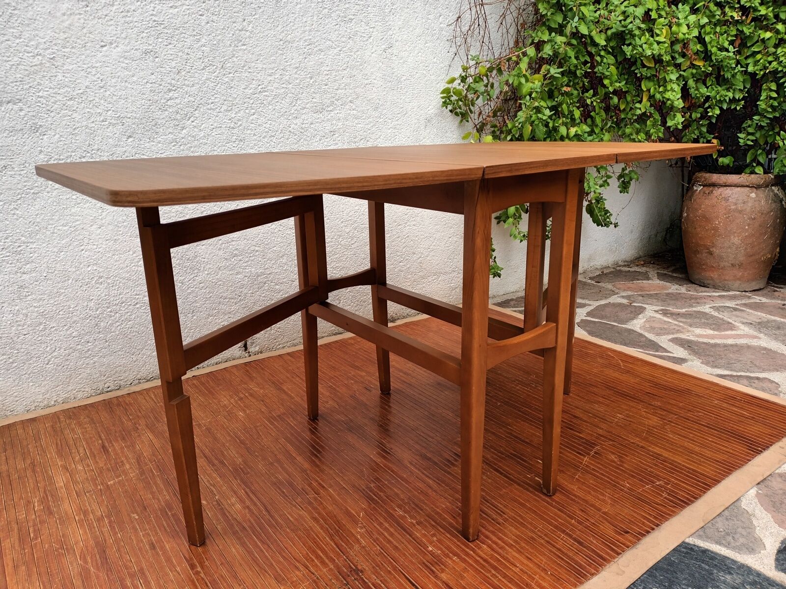 Scandinavian folding teak table