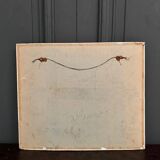 Oil on cardboard by A. Pon child blowing a bubble 1960