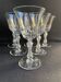 6 Saint Louis water glasses cut Lozère service stamped