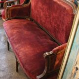 Sofa red burgundy style louis XV