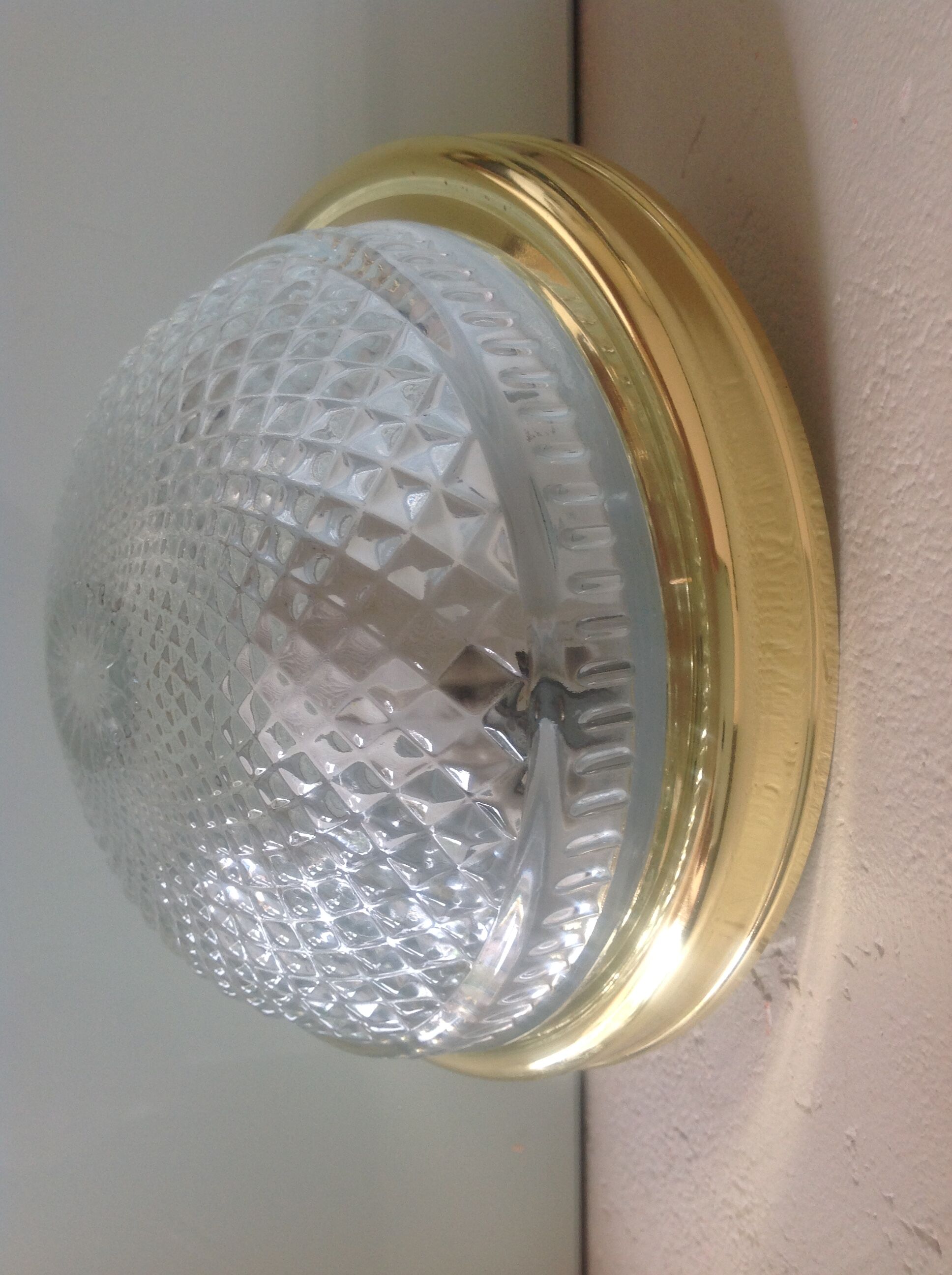 Ceiling lamp diamond tips / vintage 70s