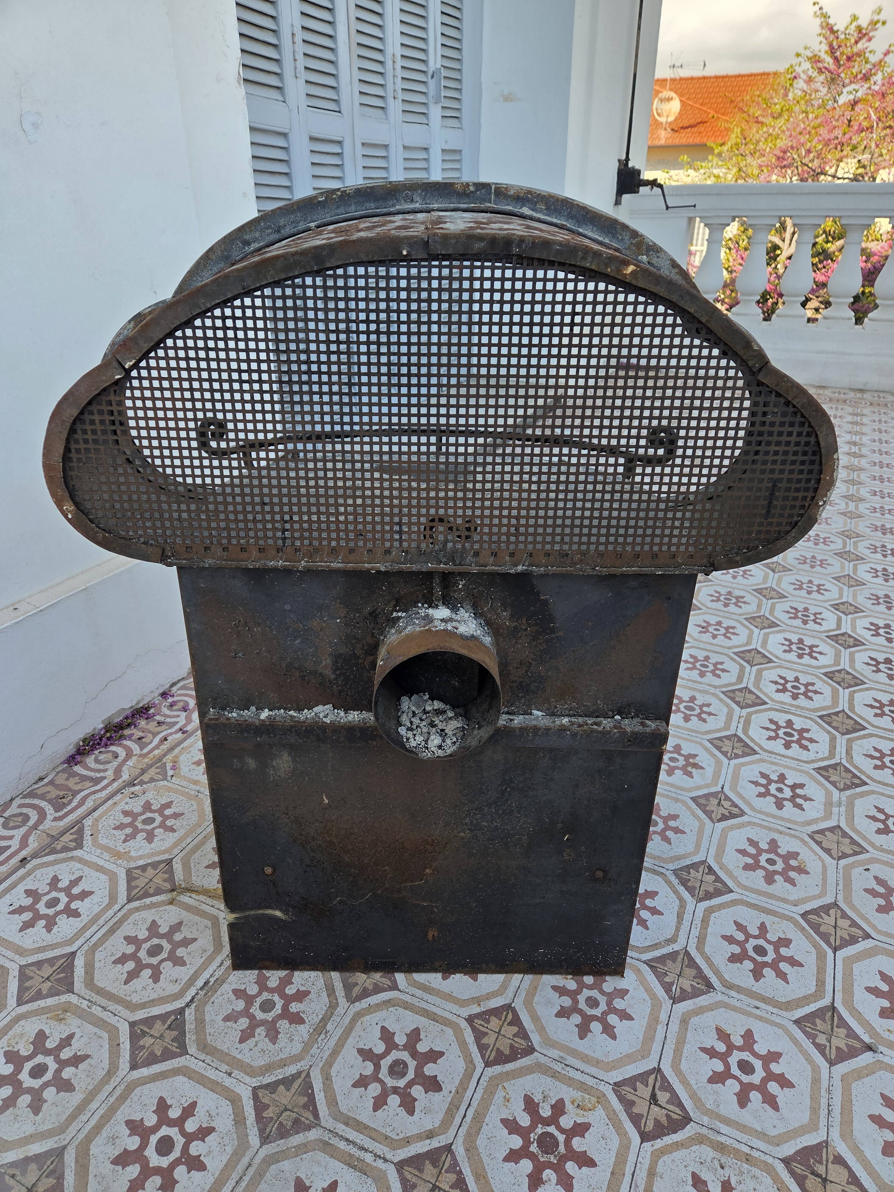 Antique wooden stove, Art Nouveau style