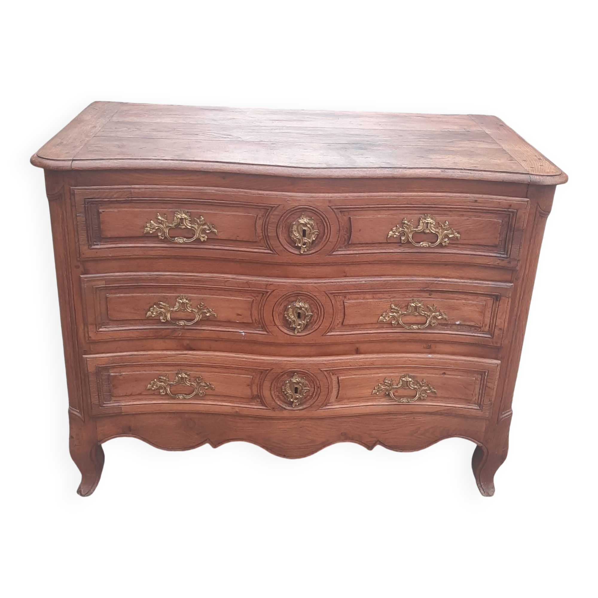 Louis XV period oak chest of drawers