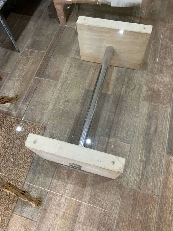 Table basse travertin