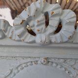 Louis xvi style trumeau painted mirror  163x84cm