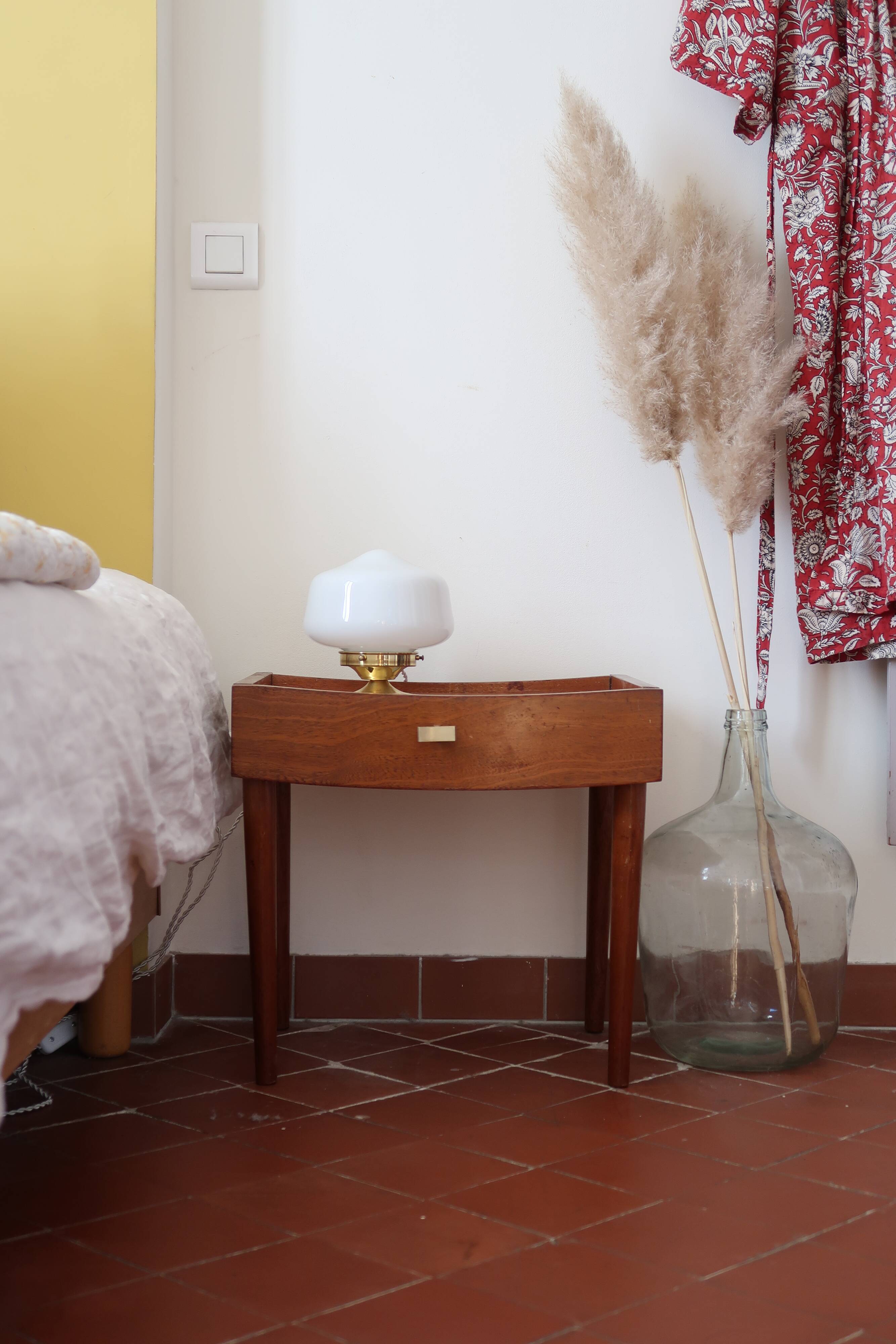 Opal globe installation lamp