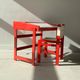 Vintage chair and children's desk, german 80s