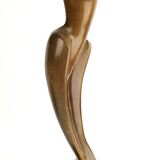 Pair of Large Vintage Teak Sculptures, 1950s