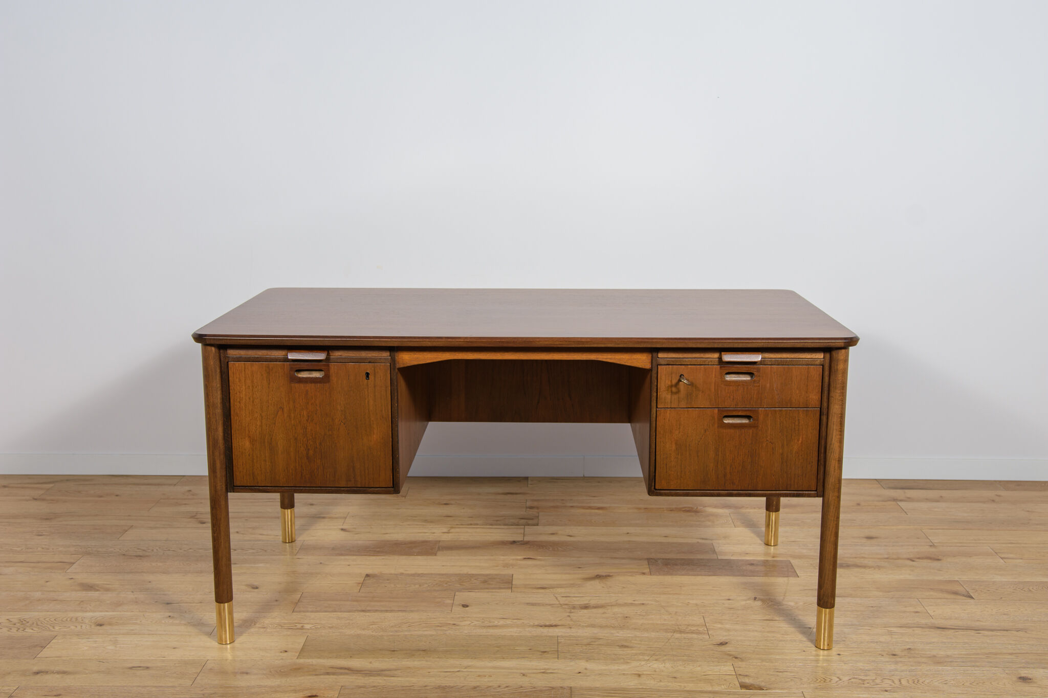 Mid-century teak desk by Sten Blomberg for Seffle Möbelfabrik, Sweden, 1960s