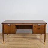 Mid-century teak desk by Sten Blomberg for Seffle Möbelfabrik, Sweden, 1960s