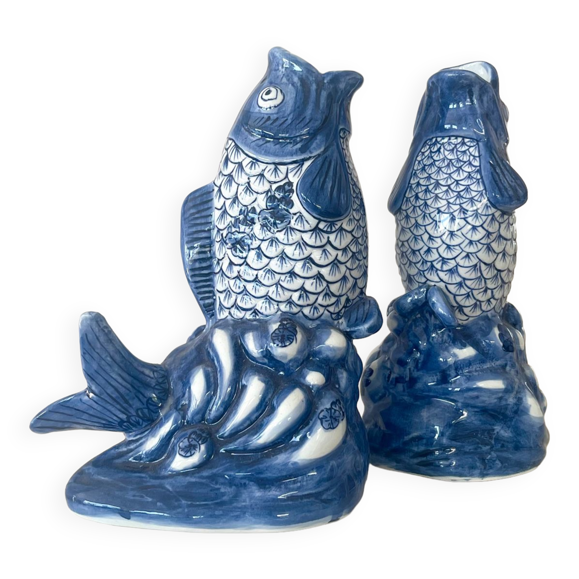 Duo of vases in antique slip