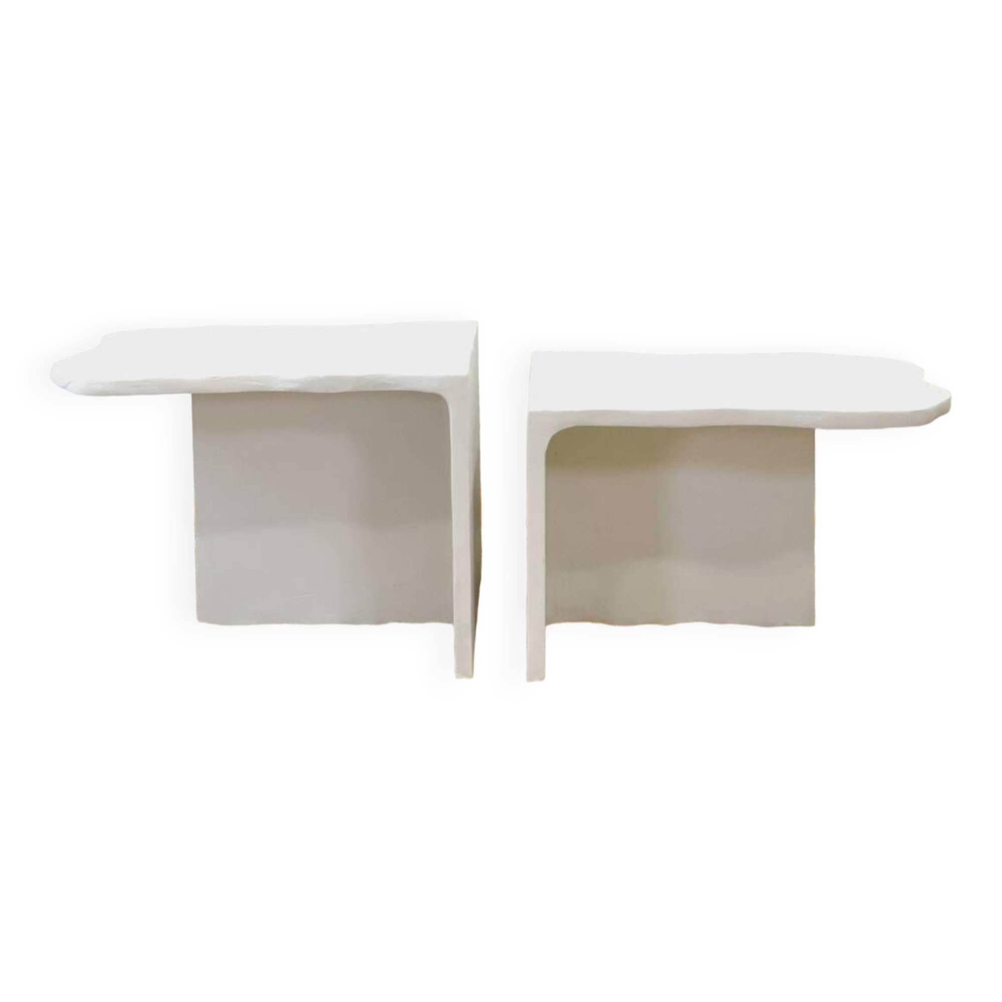 Duo concrete coffee table - Length 120 cm