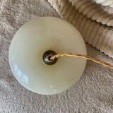 Vintage opaline globe pendant lamp / portable lamp